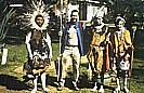 close Thomson Falls_fun with 3 Kikuyu warriors, playing tribe music_they asked me to join their tribe and become a Kikuyu warrior_motorcycle-trip through Eastern-, Central- and Southern AFRICA (Nairobi-Capetown) 1990-91_Jochen A. Hübener
