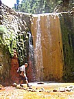 mein Traum-Wasserfall, die 'Cascada de Colores', ein lohnender Abstecher auf der üblichen 'Caldera'-Wanderung von 'Los Brecitos' über die 'Playa de Taburiente', 'Dos Aguas' durch den 'Barranco de las Angustias'_Jochen