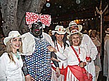 'Fiesta de los Indianos', in 'Sta. Cruz de la Palma' 2008; hier u.a. mit Maite und Maeva, Conchita und Jochen