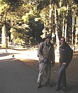 Start der langen, aber sehr reizvollen Wanderung entlang des Kamms der Insel 'La Palma', die sogen. 'Ruta de los Volcanes', hier: Jochen und Michael, 2008