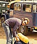 very adventurous: going to upper Orinoco with 4-wheel-cars, here between Pto. Ayacucho and San Fernando de Atabapo_VENEZUELA 1984_Jochen A. Hbener